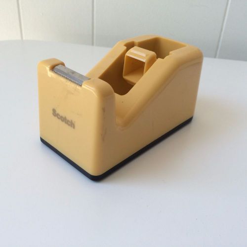 SCOTCH Vintage Decor BUTTERSCOTCH YELLOW Tape DISPENSER Retro MID CENTURY