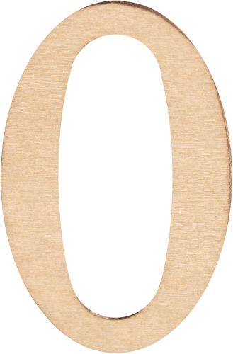 &#034;Wood Letters &amp; Numbers 1.5&#034;&#034; 2/Pkg-0, Set Of 6&#034;