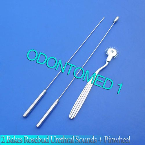 2 Pcs Bakes Rosebud Urethral Sounds 2mm+8mm,Pinwheel