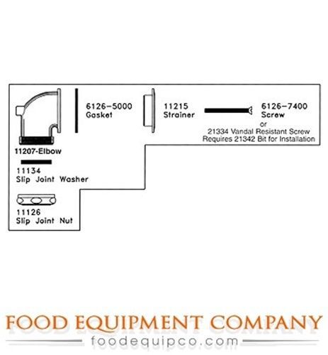 Fisher 11223 Overflow Elbow Kit