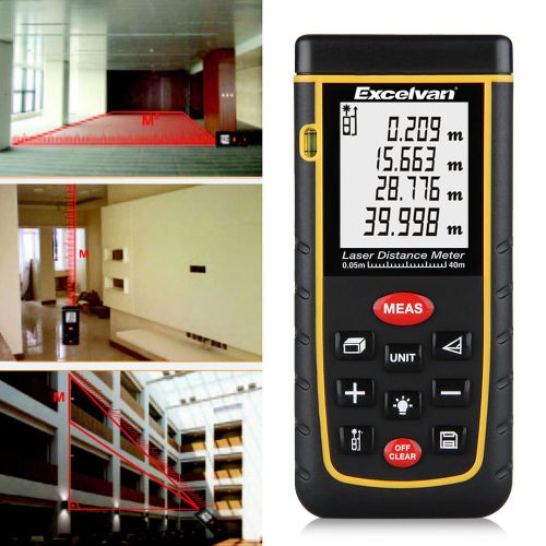 Lcd digital ultrasonic tape measure distance meter laser pointer measurers tool for sale