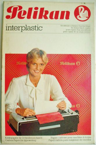 Vintage 100 Sheets Carbon Paper Pelikan Interplastic 1022G Brand NEW