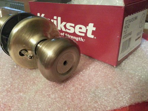 Lot of 24  kwikset corporation 300t-5-6al-scs tylo privacy lockset antique brass for sale