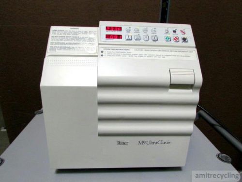 Midmark ritter m9 ultraclave digital benchtop autoclave w/ 4 trays 120v tested for sale