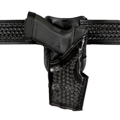 Safariland 2955-83-81 black basketweave right hand duty holster for glock 26 27 for sale