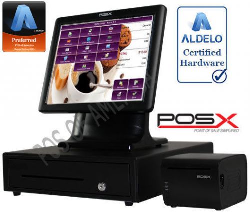 Aldelo 2013 pro pos-x coffee shop restaurant all-in-one complete pos system new for sale