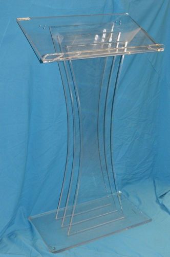 ACRYLIC PODIUM WITH ROAD CASE, PODIUM-1