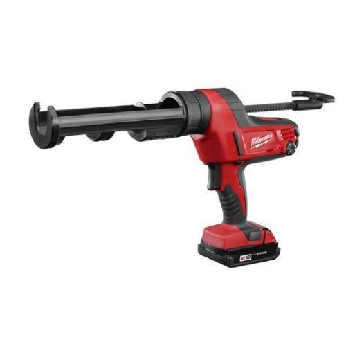 Milwaukee 18 volt cordless caulk/adhesive gun w/ 10oz carriage kit 2641-21ct new for sale