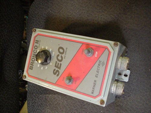 Warner Electric Seco Bronco II DC drive motor speed control 2hp / 10amp max