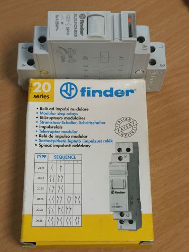 Finder 20.23.9.024.0000 Modular Step Relay 24VDC 16A  250V 1NO+1NC IP20