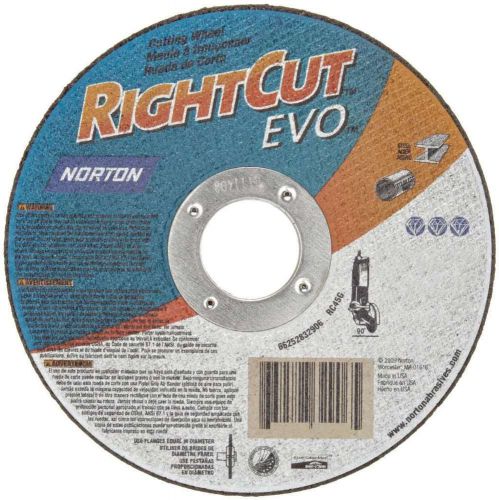 Norton Gemini Stainless Steel Right Cut Small Diameter Reinforced Abrasive Cut-O