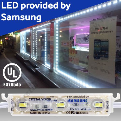 Crystal vision samsung brightest store front window led light kit 50ft white for sale