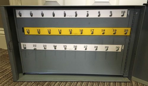 Lund key cabinet holds 60 keys 11&#034;h x 18&#034;w 3&#034;d with lock &amp; key wall mount for sale