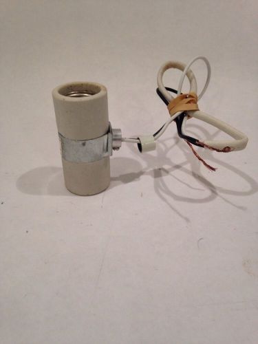 E136278 Dual Sided Ceramic 660W 250V 3A Light Bulb Socket &amp; wiring