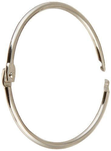 School Smart Nickel Plated Loose Leaf Ring, 2&#034; Diameter (Pack of 50)