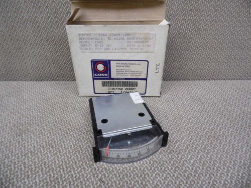 Goss DC METER Gauge  INPUT 0-10 VDC C102940-00001