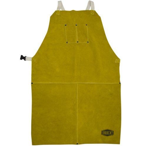 IRONCAT 7010 Heat Resistant Leather Apron 24&#034; Width x 42&#034; Height Tan