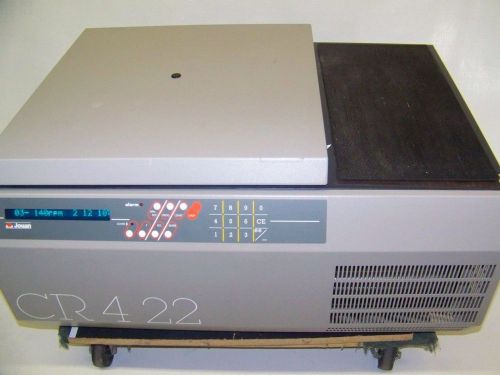 JOUAN CR4-22 BENCHTOP REFRIGERATED CENTRIFUGE W/4 POSITION ROTOR BUCKET 4750RPM