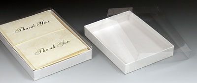 7-3/8&#034; x 5-3/8&#034; x 1&#034; stationery gift box - white swirl (50 boxes) - ab-438-2-15w for sale