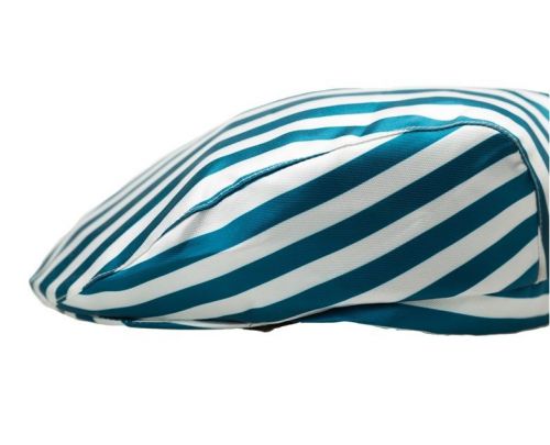 The New Cafe Attendant Hat Men&#039;s and Women&#039;s Blue and White  Stripe  Beret Hat