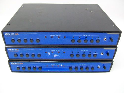 Lot of 3 JAVS FS-4A Audio Video Intelligence