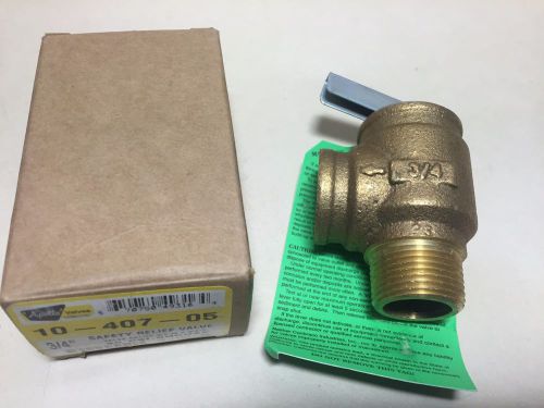 APOLLO SAFETY RELIEF VALVE 3/4&#034; 10-407-05 30PSI BRONZE - NEW