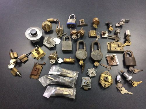 Locksmith-Student-Lot of Lock Cylilnders for Parts or Practice (2)