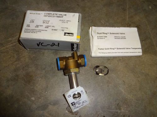 PARKER 06F20C2118BDF GOLD RING SHUT OFF VALVE