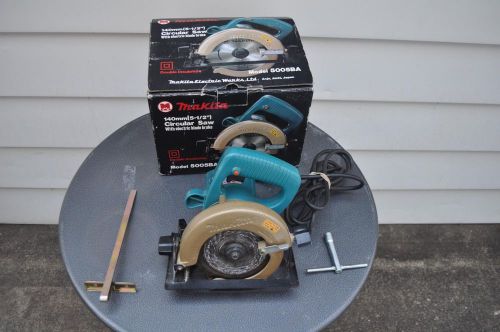 Makita 5005BA 5 1/2&#034; 140mm Circular Trim Saw Heavy Duty Electric Brake + Extras!