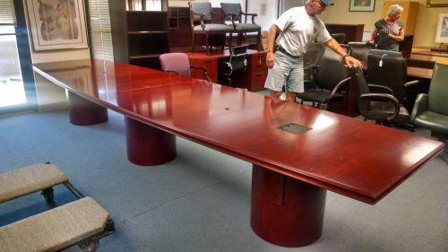 Paoli traditional cherry wood 16&#039; conference table for sale