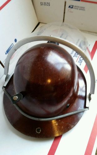 Vintage msa skullgard hard hat with visor for sale