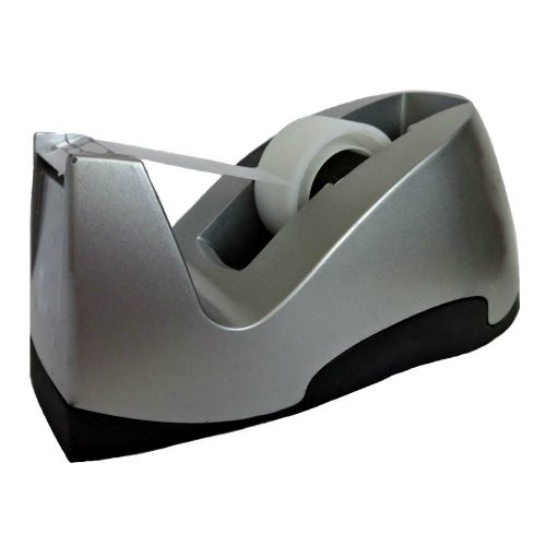 Staples 13566 Executive Desktop Silver Weighted Non Slip Base Tape Dispenser