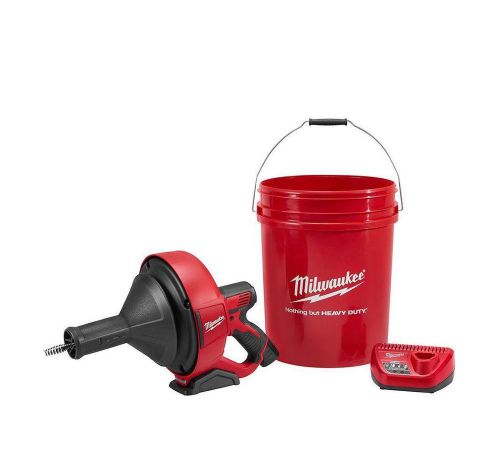 Milwaukee 2571-21 m12 12-volt lithium-ion drain snake kit for sale