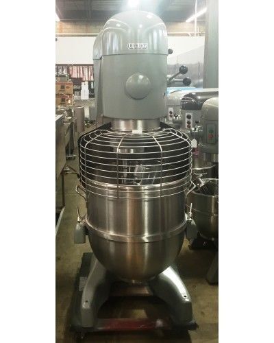 Hobart V1401. 140 Quart Mixer w/ Guard, Hook, Flat Beater, Whip, and Bowl