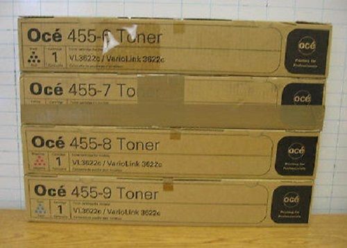 Oce Variolink 455-6 455-7 455-8 455-9CMYK Toner VL3622c VarioLink 3622c Genuine!