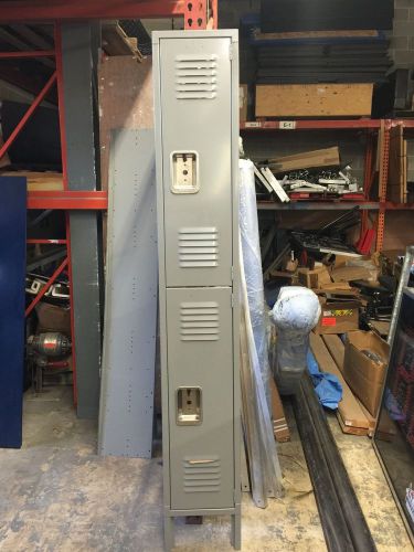 Brand new- grey- lyon double tier locker 12&#034; x 12&#034; x 78&#034; gym/staff/kids/employee for sale