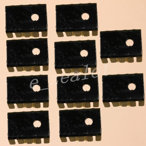 10PCS TO-220 Heat Sink Black TO220 19x15x10mm IC Heat Sink Aluminum