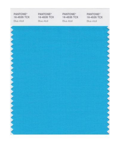 Pantone smart 16-4535x color swatch card, blue atoll for sale