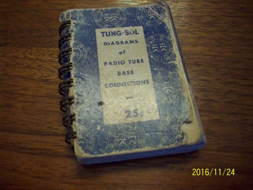 VINTAGE 1941 TUNG-SOL Miniature MANUAL  for RADIO &amp; TV ELECTRON TUBE