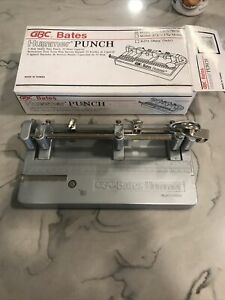 GBC BATES HUMMER HEAVY DUTY  3 HOLE PUNCH With Box