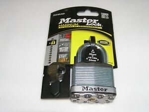 MASTER LOCK M5XKAD PADLOCK, MAGNUM STAINLESS STEEL Best Cut #9 Octagonal 2 keys