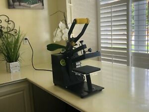 Gecko Black GK650 Heat Press Digital Screen 2 in 1 Multifunctional 6&#034; x 6&#034; Used