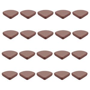 Corner Guards Table Corner Protectors Soft Silicone Brown 30x30x9mm , 20 Pcs