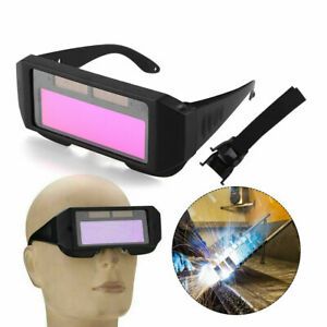 Solar Powered Auto Darkening Welding Helmet Eyes Welder*Glasses Mask For Welding