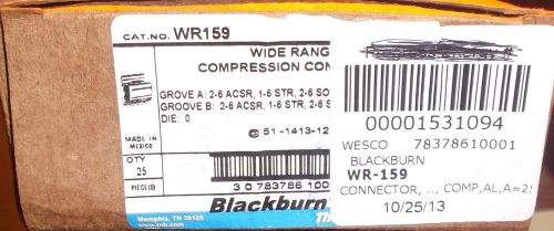 BLACKBURN THOMAS&amp;BETTS WIDE RANGE COMPRESSION CONNECTOR H TAP DESIGHN WR159 OB44