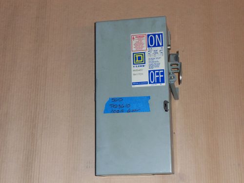 SQUARE D PQ PQ3610 100 AMP 600V FUSIBLE BUS PLUG VERT pq3210 240v