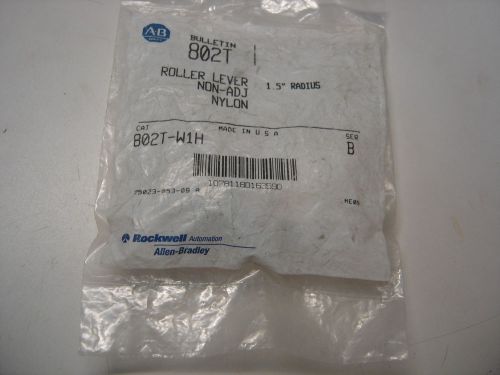 ALLEN BRADLEY 802T-W1H NYLON ROLLER LEVER ARM 1.5&#034; RADIUS NON-ADJ SERIES B NIB