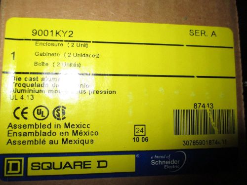 SQUARE D 9001 KY-2 CONTROL UNIT PUSHBUTTON ENCLOSURE