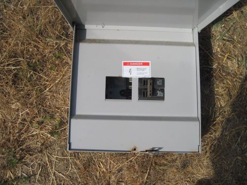 Used 200 amp Exterior Breaker Box w/ 70 amp breakers