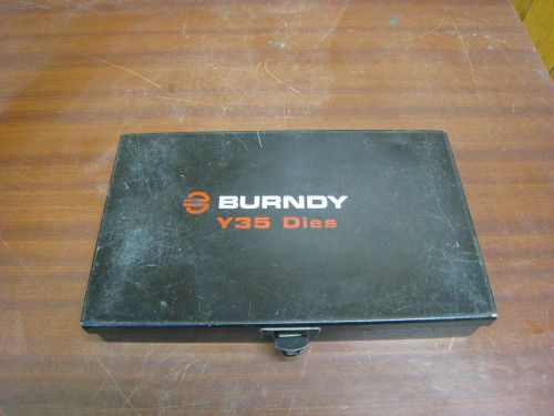 Burndy PT29291 Y35 &#034;U&#034; Style Die Metal Carrying Case for Crimper Dies Used